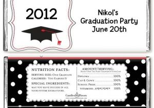 Free Printable Graduation Candy Bar Wrappers Templates Graduation Cap Black Red Personalized Graduation Party