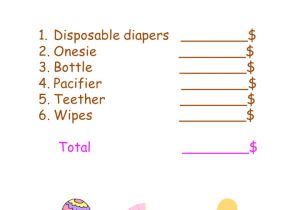 Free Printable Price is Right Baby Shower Game Template 7 Best Images Of Free Printable Price is Right Prices