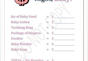 Free Printable Price is Right Baby Shower Game Template 9 Best Images Of Printable Price is Right Games Free