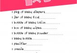 Free Printable Price is Right Baby Shower Game Template Free Printable Price is Right Game for Baby Shower
