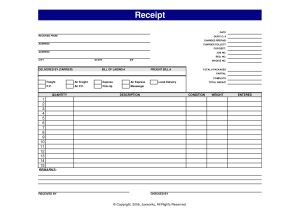Free Printable Receipt Templates 7 Best Images Of Blank Printable Receipt Templates Free
