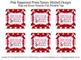 Free Printable Valentine Card for Husband Freebie Hugs and Kisses Valentine Free Printable Tag Card