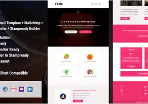 Free Responsive Email Template Mailchimp Fello Responsive Email Template Campaign Monitor
