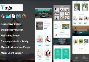 Free Responsive Email Template Mailchimp Yoga Responsive Email Template Mailchimp Templates
