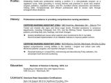 Free Resume Templates for Certified Nursing assistant Sample Resume Certified Nursing assistant Position