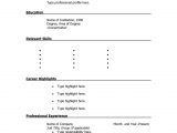 Free Resume Templates to Fill In and Print Free Printable Resumes Health Symptoms and Cure Com