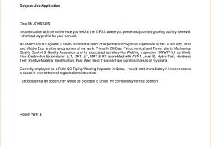 Free Sample Cover Letters for Job Applications Application for Employment Cover Letter Application