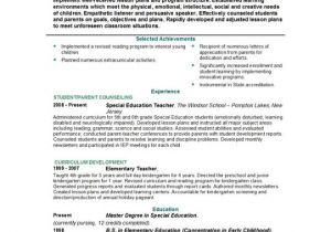 Free Sample Resume for Teachers Teacher Resume Templates Easyjob