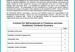 Free Self Employed Contract Template Freelance Contract Template Template Free Download