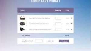 Free Shopping Cart Templates HTML E Shop Cart Widget A Flat Responsive Widget Template