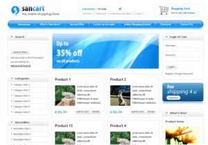Free Shopping Cart Templates HTML Sancart HTML Shopping Cart Template by Settysantu