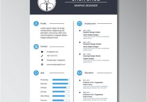 Free-simple-professional-resume-template-in-vector-format Graphic Designer Resume Template Vector Free Download