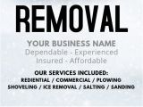 Free Snow Plowing Flyer Template Copy Of Snow Removal Flyer Postermywall