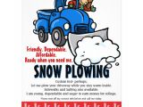 Free Snow Plowing Flyer Template Snow Plowing Service Snow Removal Business Flyer