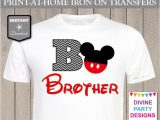 Free T Shirt Transfer Templates Instant Download Print at Home Mouse Brother Chevron