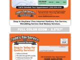 Free Tax Preparation Flyers Templates Tax Service Postcards Samples Print Label and Mail