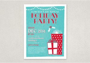 Free Template for Holiday Party Flyer Classic Holiday Party Flyer Template Planning An Office