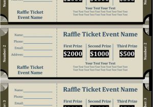 Free Template for Raffle Tickets with Numbers 20 Free Raffle Ticket Templates with Automate Ticket