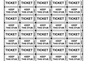 Free Template for Raffle Tickets with Numbers Free Printable Raffle Ticket Templates Blank