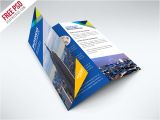 Free Templates for Brochure Design Download Psd Free Business Trifold Brochure Psd Template Free Psd