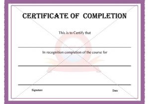 Free Templates for Certificates Of Completion 10 Best Images Of Certificate Of Completion Template