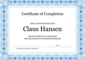 Free Templates for Certificates Of Completion 13 Certificate Of Completion Templates Excel Pdf formats