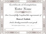 Free Templates for Certificates Of Completion Certificate Templates