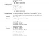 Free Templates for Resumes to Print Printable Basic Resume Templates Basic Resume Templates