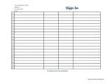 Free Templates for Sign In Sheets 7 Free Sign In Sheet Templates Word Excel Pdf formats