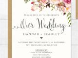 Free Templates for Wedding Invitations to Print Wedding Invitation Printable Wedding Invitation