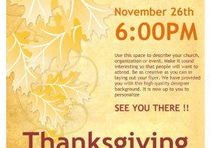 Free Thanksgiving Flyer Template Microsoft Thanksgiving Church Flyer Template Flyer Templates