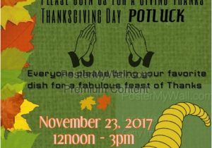 Free Thanksgiving Potluck Flyer Templates Thanksgiving Day Potluck Flyer Template Postermywall