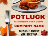 Free Thanksgiving Potluck Flyer Templates Thanksgiving Potluck Template Postermywall