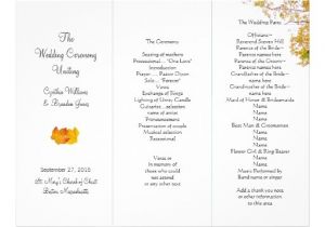 Free Tri Fold Wedding Brochure Templates 6 Best Images Of Tri Fold Wedding Program Templates Free