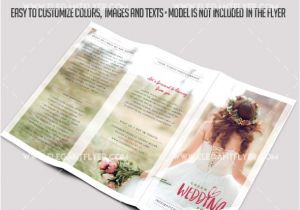 Free Tri Fold Wedding Brochure Templates Wedding Free Tri Fold Psd Brochure Template by