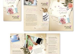 Free Tri Fold Wedding Brochure Templates Wedding Planner Tri Fold Brochure Template
