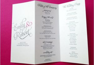 Free Tri Fold Wedding Brochure Templates Wedding Program Templates Tri Fold Www Pixshark Com