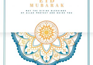 Free Vector Eid Card Design Download Premium Vector Of White and Blue Eid Mubarak