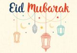 Free Vector Eid Card Design Eid Mubarak Card