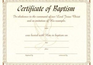 Free Water Baptism Certificate Template Search Results for Water Baptism Certificate Template