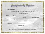 Free Water Baptism Certificate Template Water Baptism Certificates