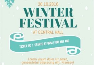 Free Winter Holiday Flyer Templates Winter Fair Festival Flyer Template Postermywall Free