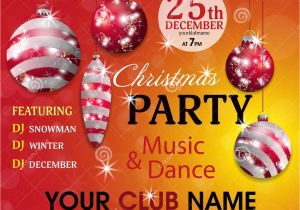 Free Xmas Invitation Card Templates Christmas Party Invitation Template Red and Yellow