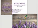 Free Young Living Business Card Templates Items Similar to Lavender Young Living Business Card