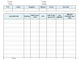Freeinvoice Template Blank Invoices to Print Mughals