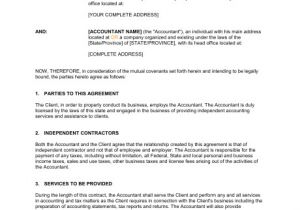 Freelance Bookkeeping Contract Template Agreement with Accountant Template Word Pdf by