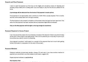 Freelance Web Developer Contract Template Example Mobile Design Contract Bonsai