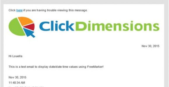 Freemarker Email Template Example Use Freemarker to Place A Timestamp In Emails