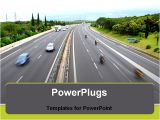 Freeway Templates Powerpoint Template View Of Freeway Cars Driving by Fast