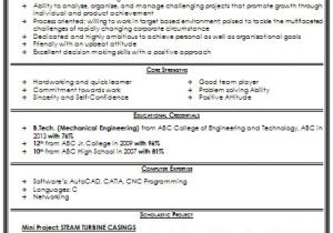 Fresher Mechanical Engineer Resume Doc Over 10000 Cv and Resume Samples with Free Download